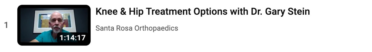 Knee & Hip Treatment Options with Gary A. Stein, M.D.